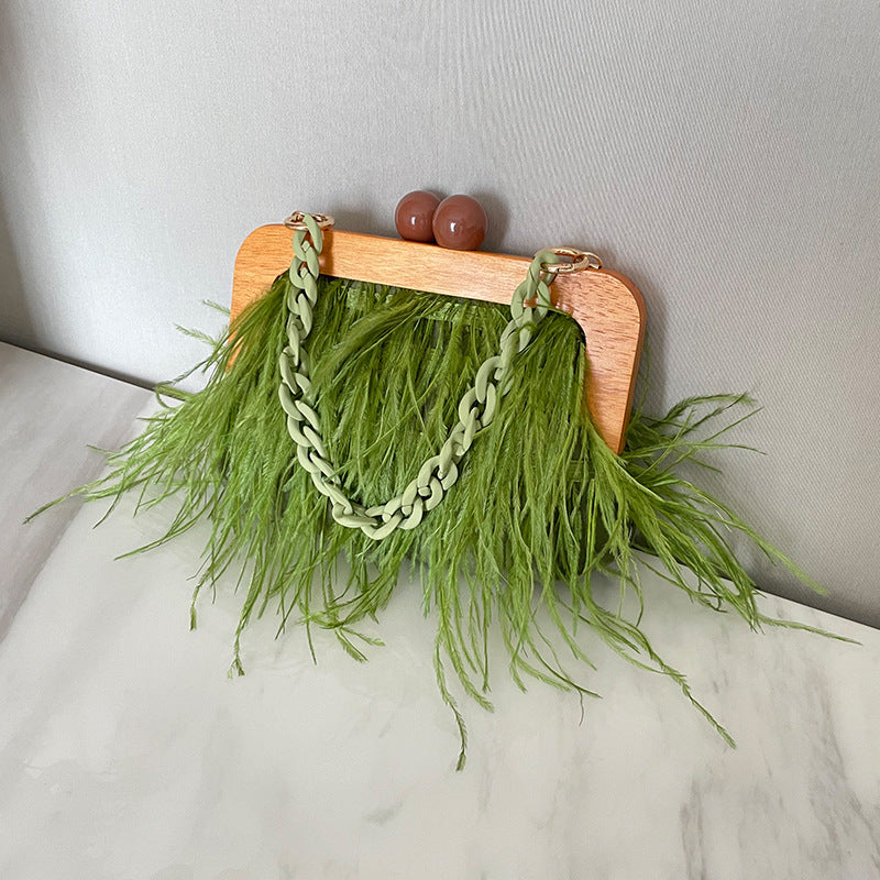 Acrylic Chain Banquet Handbag for Women
