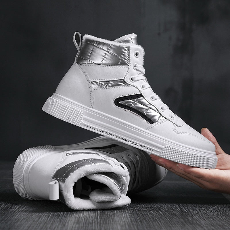 Men Stylish High-Top Walking Sneakers