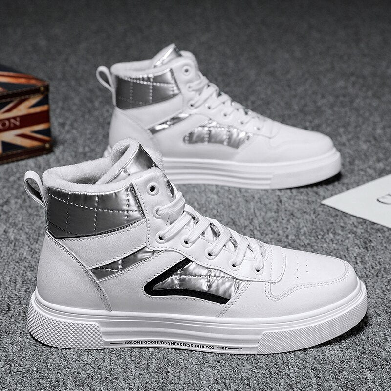 Men Stylish High-Top Walking Sneakers