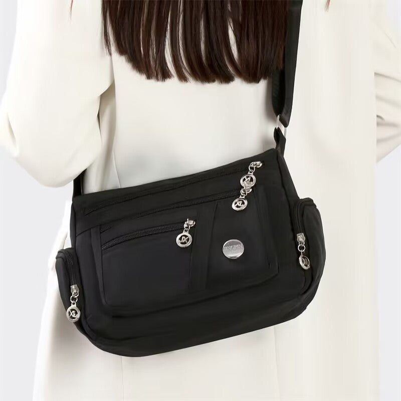 Multi-Compartment Single-Shoulder Crossbody Bag