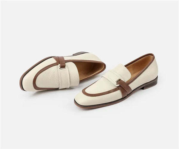 Women Genuine Square Toe Leather Loafers ꫀꪶꫀᧁꪖꪀᥴꫀ꠸ᠻꪗ~ 𝔈𝔪𝔟𝔯𝔞𝔠𝔢 𝔈𝔩𝔢𝔤𝔞𝔫𝔠𝔢