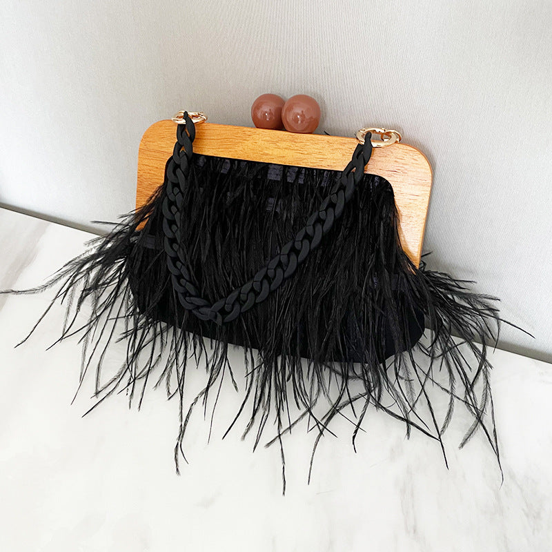 Acrylic Chain Banquet Handbag for Women