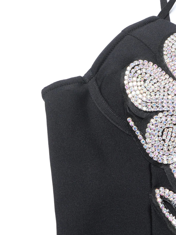 Womens Diamonds Slimming Sexy Dress