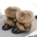 Woman Fashion Fox Fur Snow Boots ꫀꪶꫀᧁꪖꪀᥴꫀ꠸ᠻꪗ~ 𝔈𝔪𝔟𝔯𝔞𝔠𝔢 𝔈𝔩𝔢𝔤𝔞𝔫𝔠𝔢