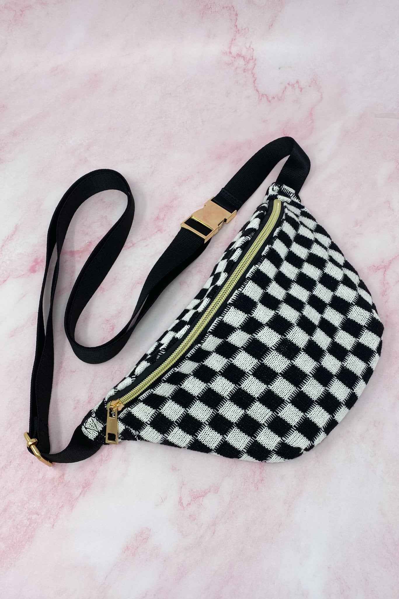 Check Yourself Crossbody Belt Sling Bag
