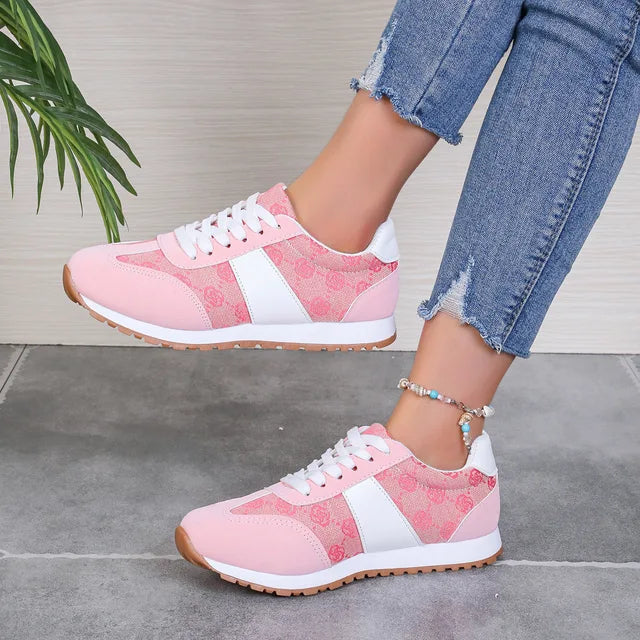 Breathable Women's Sneakers Lightweight Leisure Tennis Shoes for Women Flower Design Luxury Shoes Comfort Fashion Platform Shoes eprolo