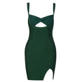 Green Bandage Mini Slip Dress