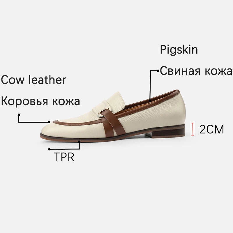 Women Genuine Square Toe Leather Loafers ꫀꪶꫀᧁꪖꪀᥴꫀ꠸ᠻꪗ~ 𝔈𝔪𝔟𝔯𝔞𝔠𝔢 𝔈𝔩𝔢𝔤𝔞𝔫𝔠𝔢