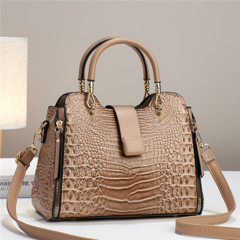 Crocodile Pattern Casual Shoulder Bag