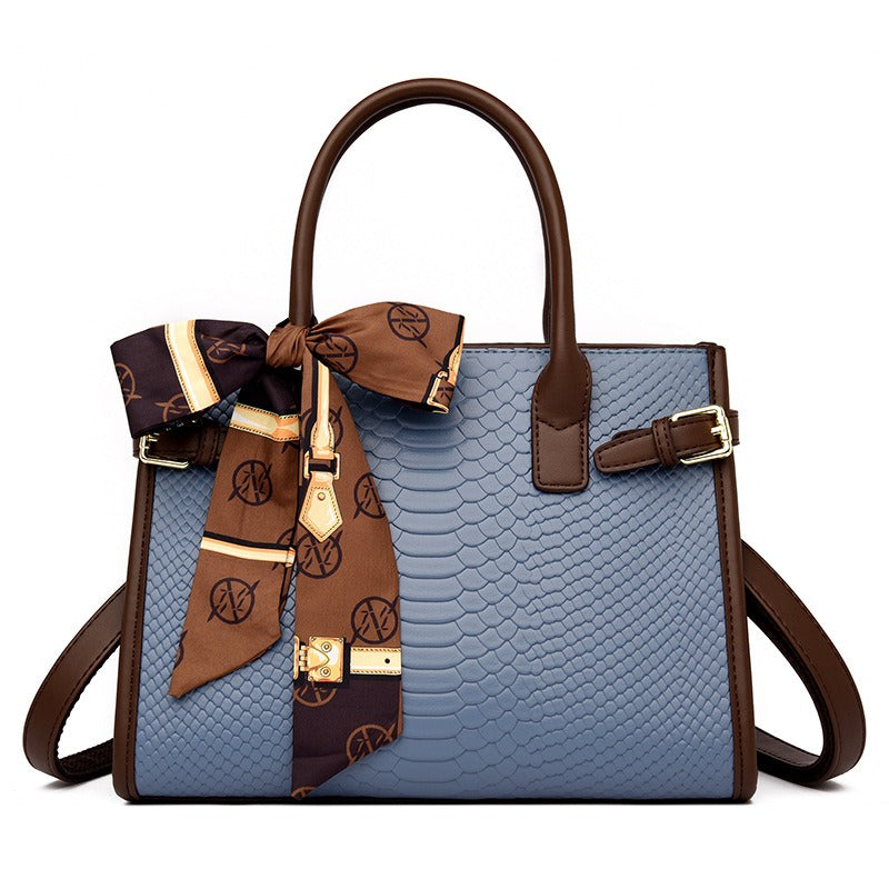 Women’s Genuine Leather Snakeskin Handbag