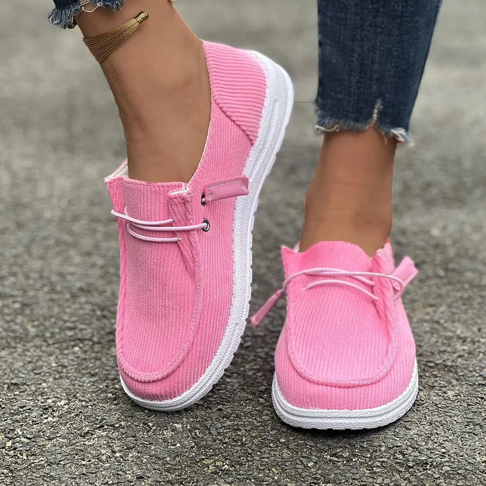 Round Toe Flat Slip-Ons