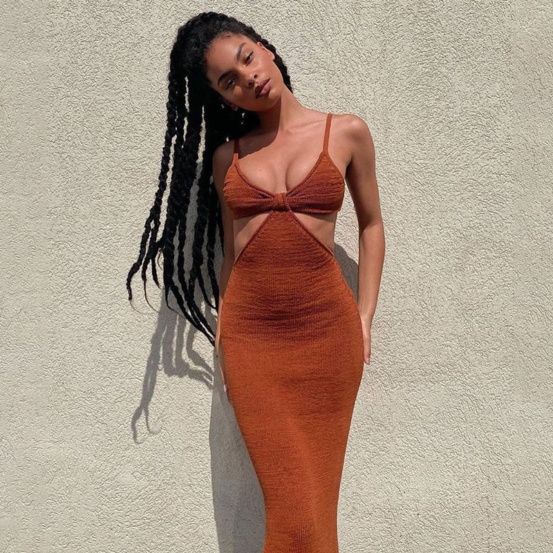 Women Knitted Maxi Dress