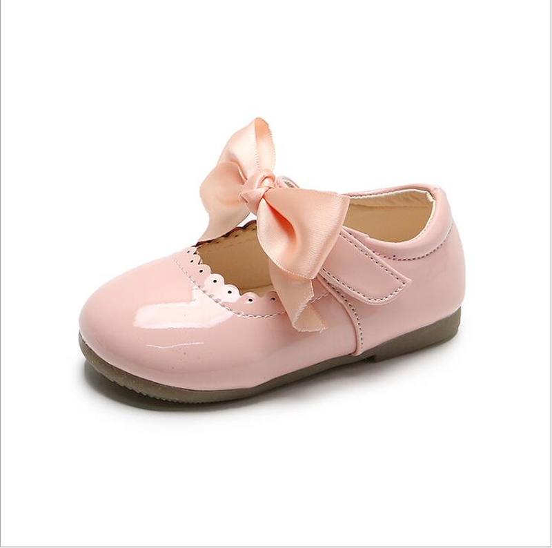 Newest Summer Kids Shoes Fashion Leathers Sweet Children Sandals For Girls Toddler Baby Breathable PU Out Bow Shoes eprolo