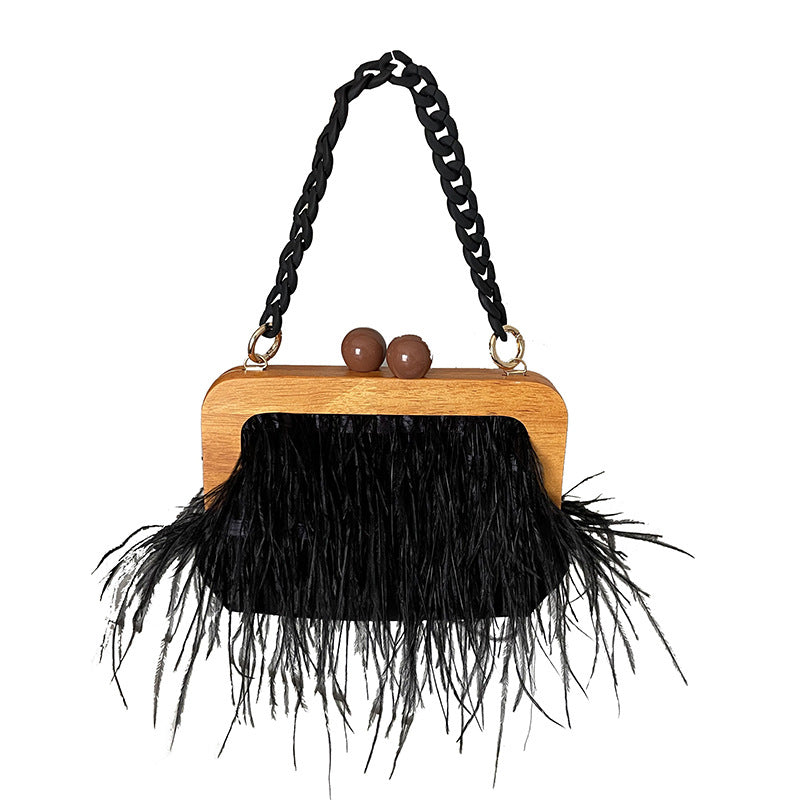 Acrylic Chain Banquet Handbag for Women