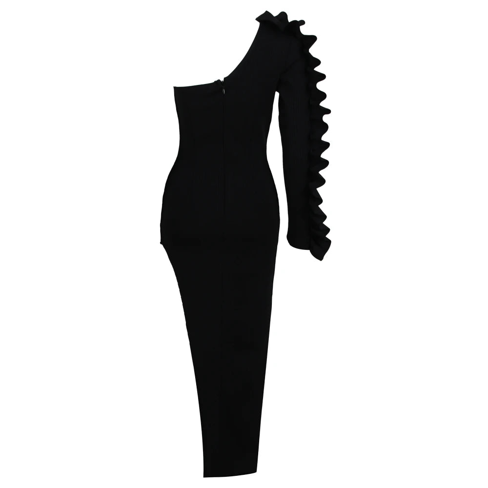 Women Stylish Sexy One Shoulder Dress