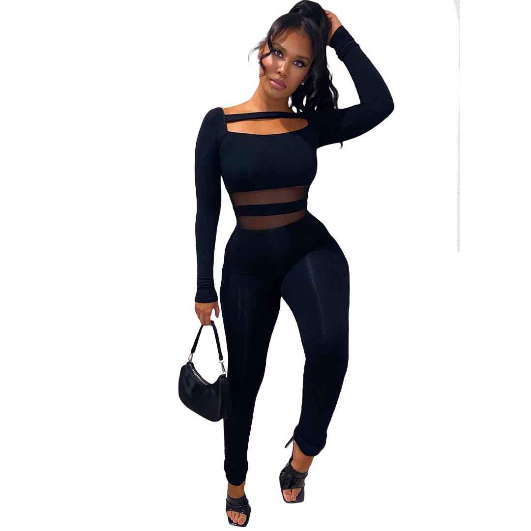 One Piece Long Sleeve Jumpsuit