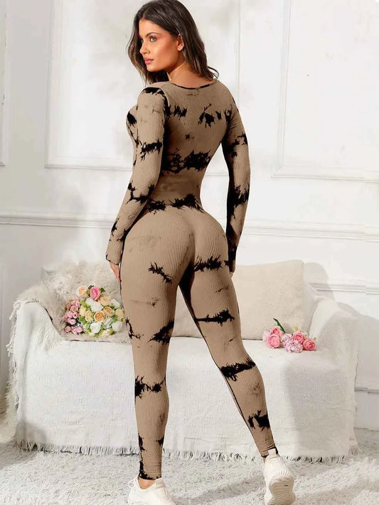 Scoop Neck Long Sleeve : Active Jumpsuit