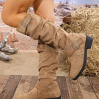 Block Heel Boots with Buckle Detail - ꫀꪶꫀᧁꪖꪀᥴꫀ꠸ᠻꪗ~ 𝔈𝔪𝔟𝔯𝔞𝔠𝔢 𝔈𝔩𝔢𝔤𝔞𝔫𝔠𝔢