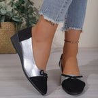 Chic Bow Two-Tone Slip-On Shoes - ꫀꪶꫀᧁꪖꪀᥴꫀ꠸ᠻꪗ~ 𝔈𝔪𝔟𝔯𝔞𝔠𝔢 𝔈𝔩𝔢𝔤𝔞𝔫𝔠𝔢