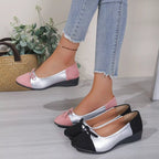 Chic Bow Two-Tone Slip-On Shoes - ꫀꪶꫀᧁꪖꪀᥴꫀ꠸ᠻꪗ~ 𝔈𝔪𝔟𝔯𝔞𝔠𝔢 𝔈𝔩𝔢𝔤𝔞𝔫𝔠𝔢