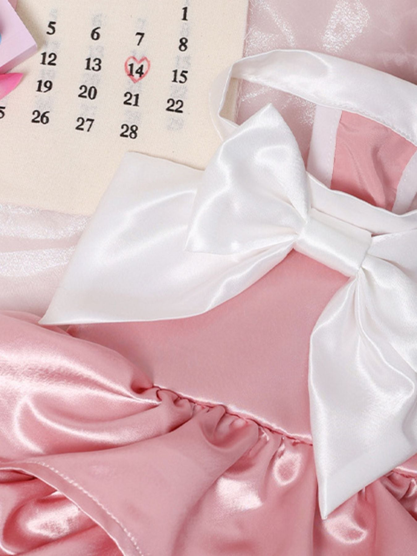 Stylish Bow Layered Ruffled Pet Dress - ꫀꪶꫀᧁꪖꪀᥴꫀ꠸ᠻꪗ~ 𝔈𝔪𝔟𝔯𝔞𝔠𝔢 𝔈𝔩𝔢𝔤𝔞𝔫𝔠𝔢