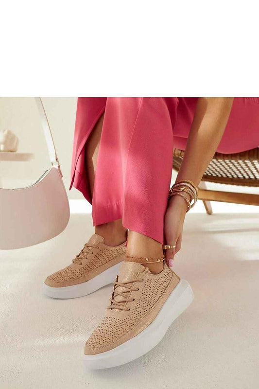 Woman’s Gold Platform Sneakers