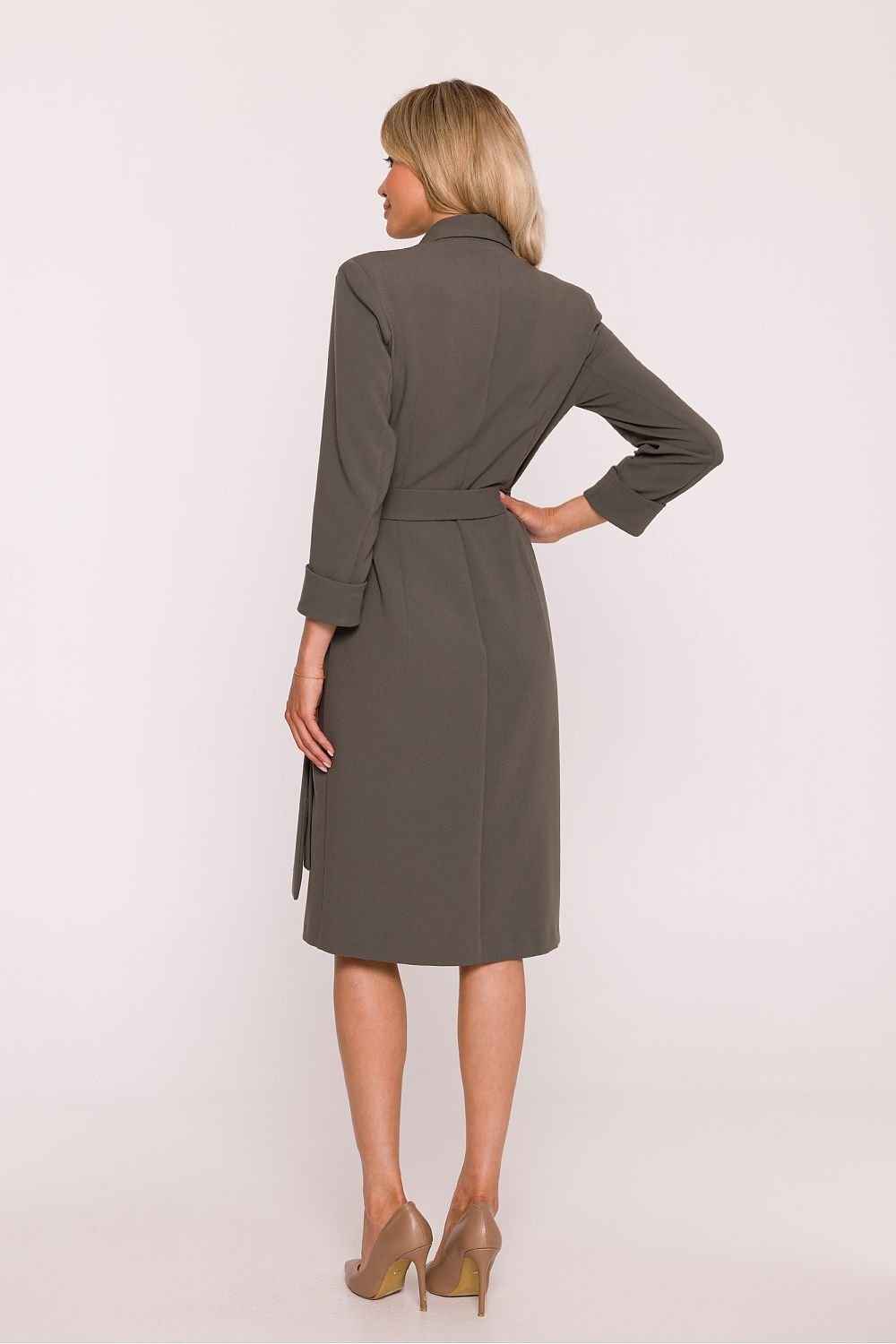 Stylish Sage Casual Wrap Dress