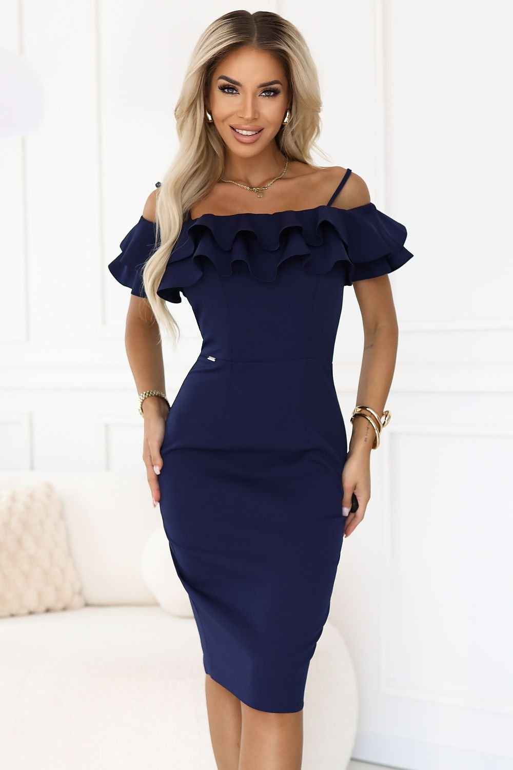 Off-Shoulder Pencil Dress