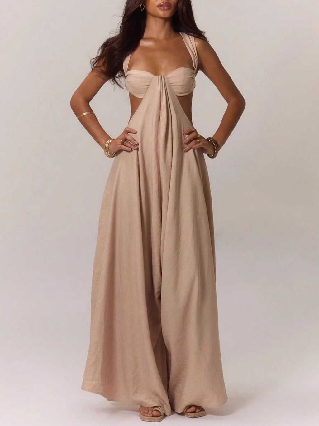 Neck Cutout Sweetheart Maxi Dress - ꫀꪶꫀᧁꪖꪀᥴꫀ꠸ᠻꪗ~ 𝔈𝔪𝔟𝔯𝔞𝔠𝔢 𝔈𝔩𝔢𝔤𝔞𝔫𝔠𝔢