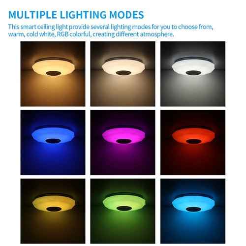 Bluetooth Wireless RGB Music Ceiling Light