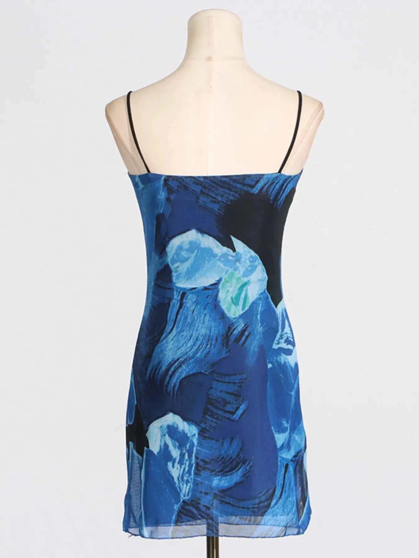 Stylish Cowl Neck Cami : Mini Dress