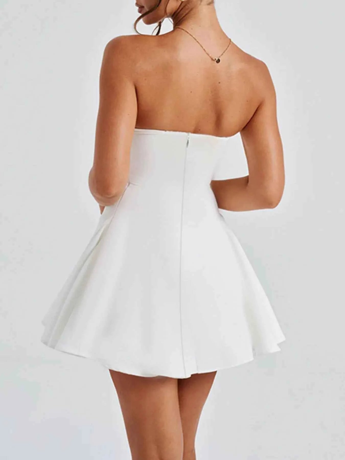 Stylish Bow Tube A-Line : Mini Dress