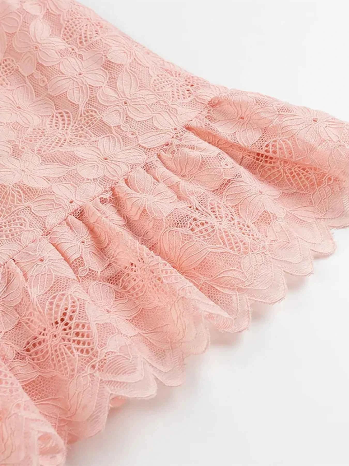 Lace One Shoulder : Mini Dress