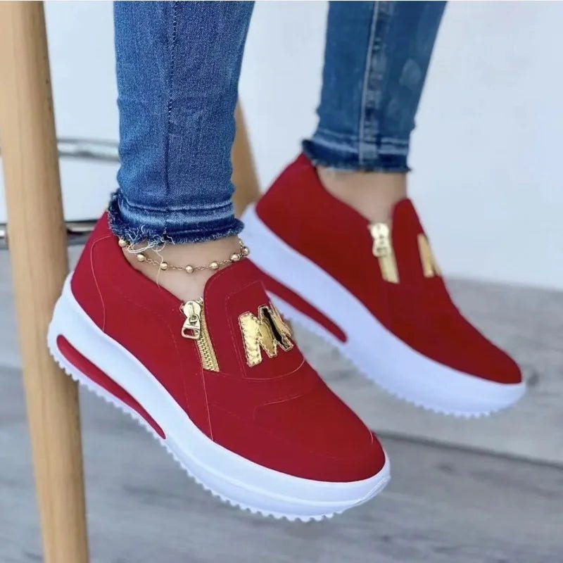Fashion Flat Bottom With Side Zipper Sport Shoes - ꫀꪶꫀᧁꪖꪀᥴꫀ꠸ᠻꪗ~ 𝔈𝔪𝔟𝔯𝔞𝔠𝔢 𝔈𝔩𝔢𝔤𝔞𝔫𝔠𝔢
