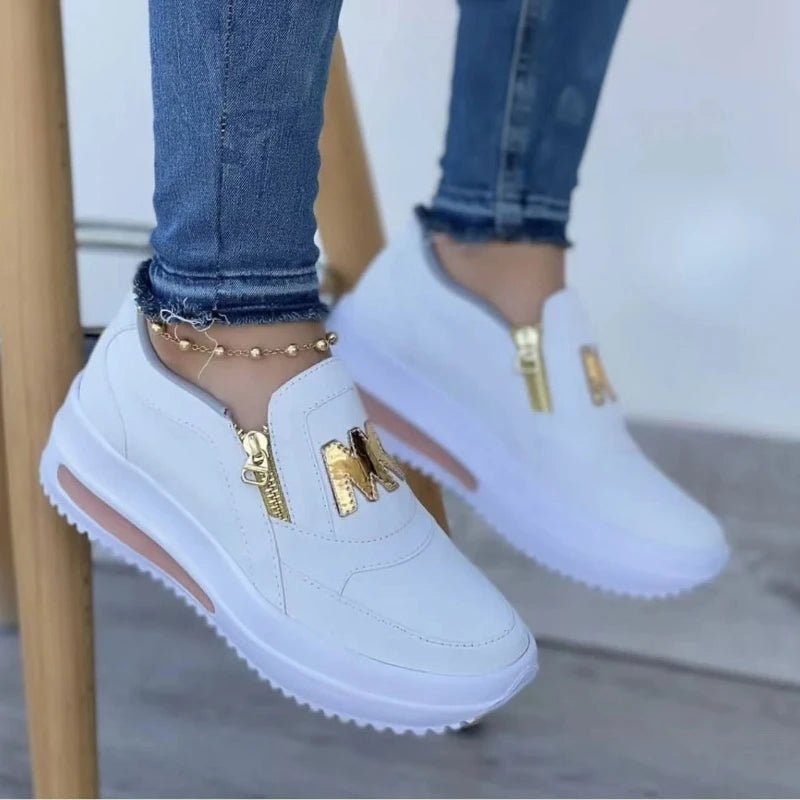 Fashion Flat Bottom With Side Zipper Sport Shoes - ꫀꪶꫀᧁꪖꪀᥴꫀ꠸ᠻꪗ~ 𝔈𝔪𝔟𝔯𝔞𝔠𝔢 𝔈𝔩𝔢𝔤𝔞𝔫𝔠𝔢