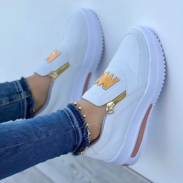 Fashion Flat Bottom With Side Zipper Sport Shoes - ꫀꪶꫀᧁꪖꪀᥴꫀ꠸ᠻꪗ~ 𝔈𝔪𝔟𝔯𝔞𝔠𝔢 𝔈𝔩𝔢𝔤𝔞𝔫𝔠𝔢
