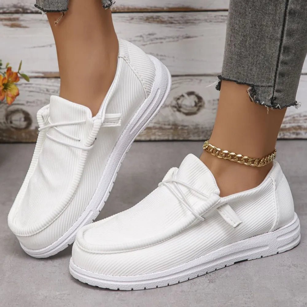 Fashion Round Toe Canvas Sneakers - ꫀꪶꫀᧁꪖꪀᥴꫀ꠸ᠻꪗ~ 𝔈𝔪𝔟𝔯𝔞𝔠𝔢 𝔈𝔩𝔢𝔤𝔞𝔫𝔠𝔢