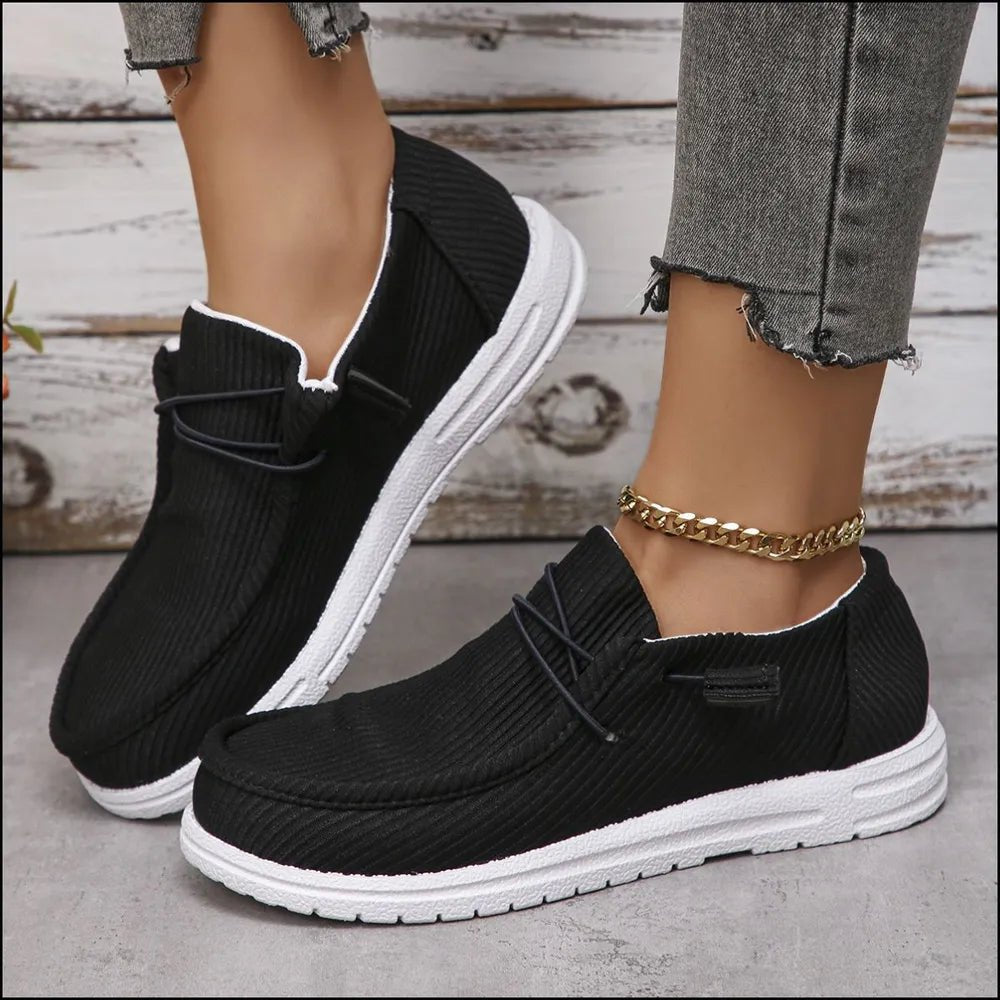 Fashion Round Toe Canvas Sneakers - ꫀꪶꫀᧁꪖꪀᥴꫀ꠸ᠻꪗ~ 𝔈𝔪𝔟𝔯𝔞𝔠𝔢 𝔈𝔩𝔢𝔤𝔞𝔫𝔠𝔢