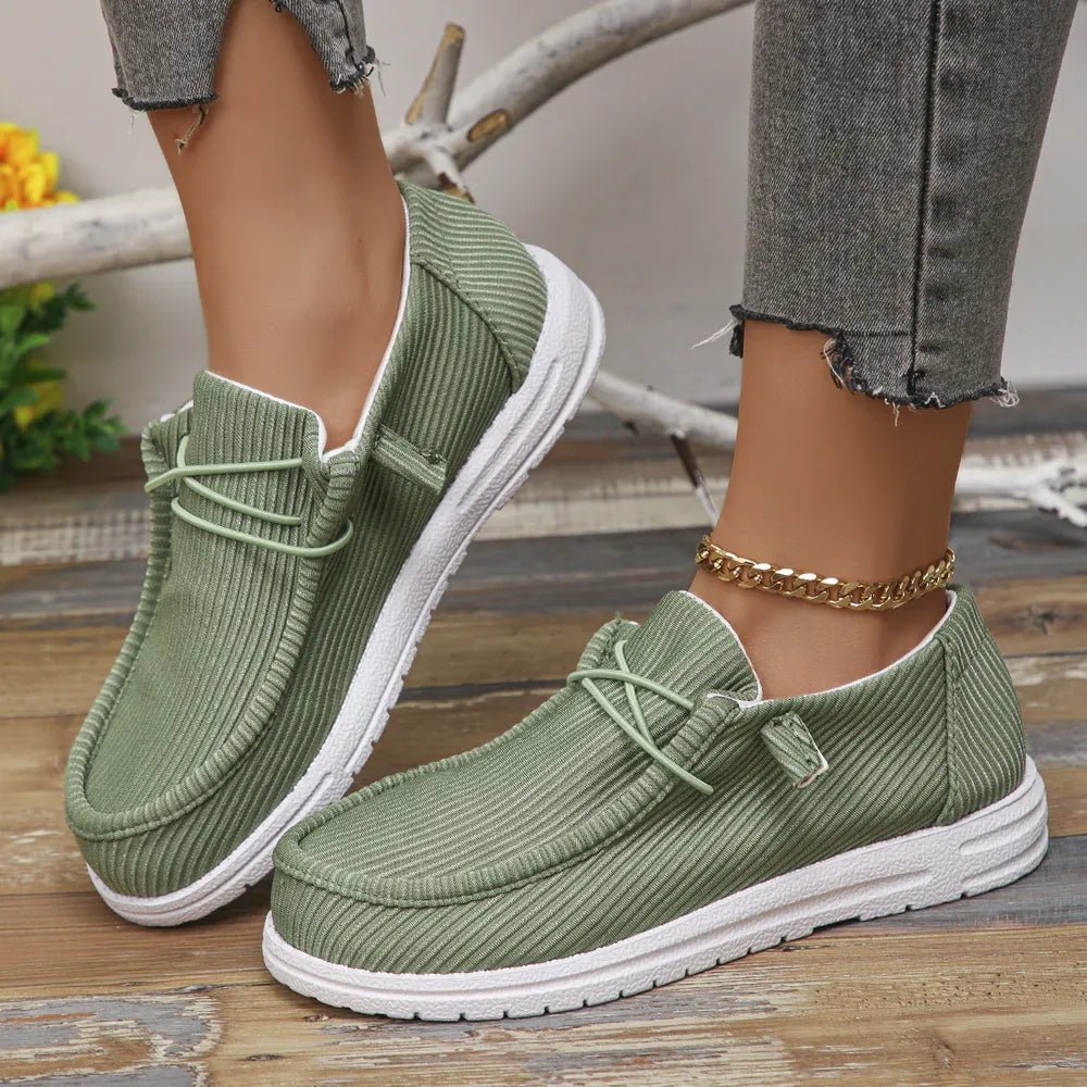 Fashion Round Toe Canvas Sneakers - ꫀꪶꫀᧁꪖꪀᥴꫀ꠸ᠻꪗ~ 𝔈𝔪𝔟𝔯𝔞𝔠𝔢 𝔈𝔩𝔢𝔤𝔞𝔫𝔠𝔢