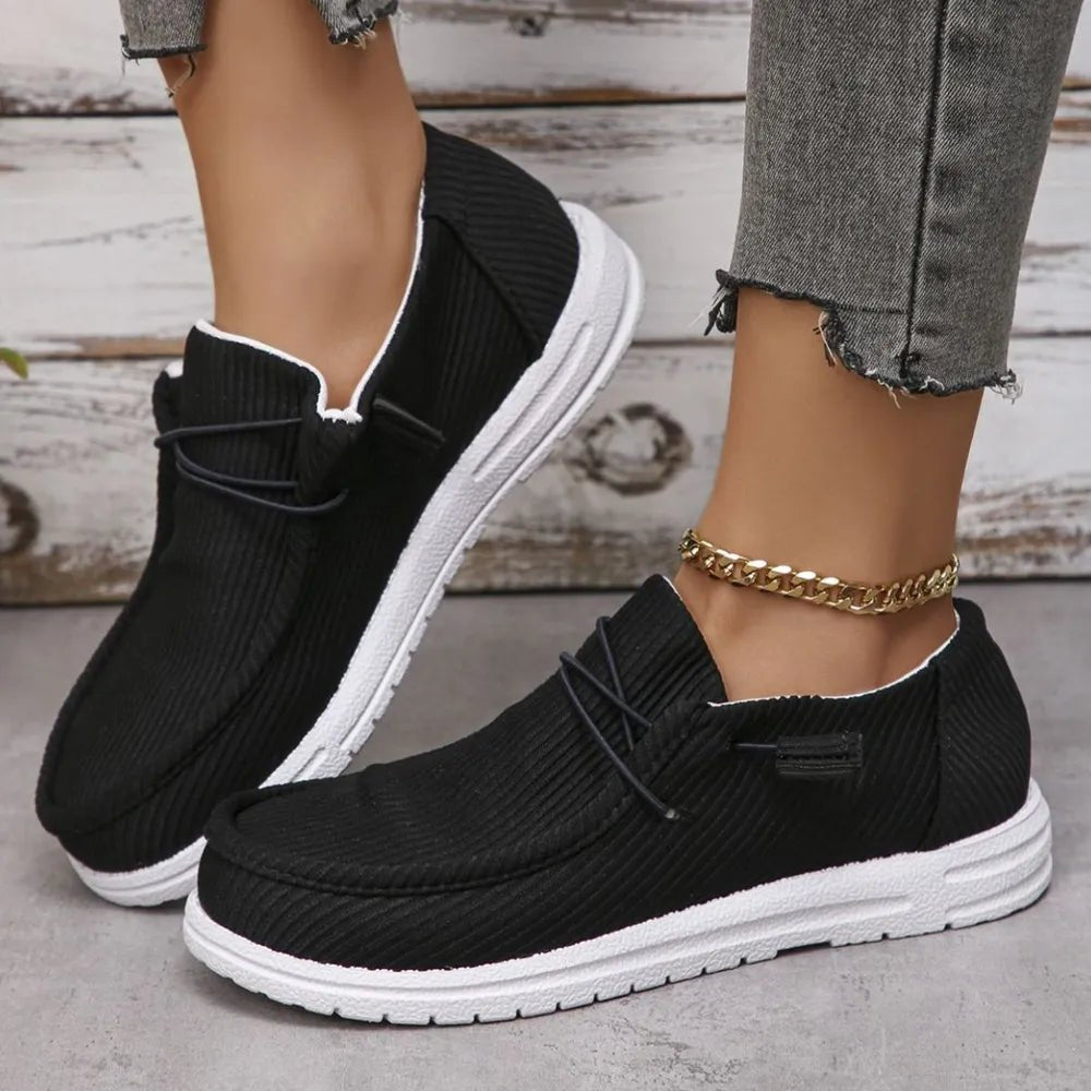 Fashion Round Toe Canvas Sneakers - ꫀꪶꫀᧁꪖꪀᥴꫀ꠸ᠻꪗ~ 𝔈𝔪𝔟𝔯𝔞𝔠𝔢 𝔈𝔩𝔢𝔤𝔞𝔫𝔠𝔢