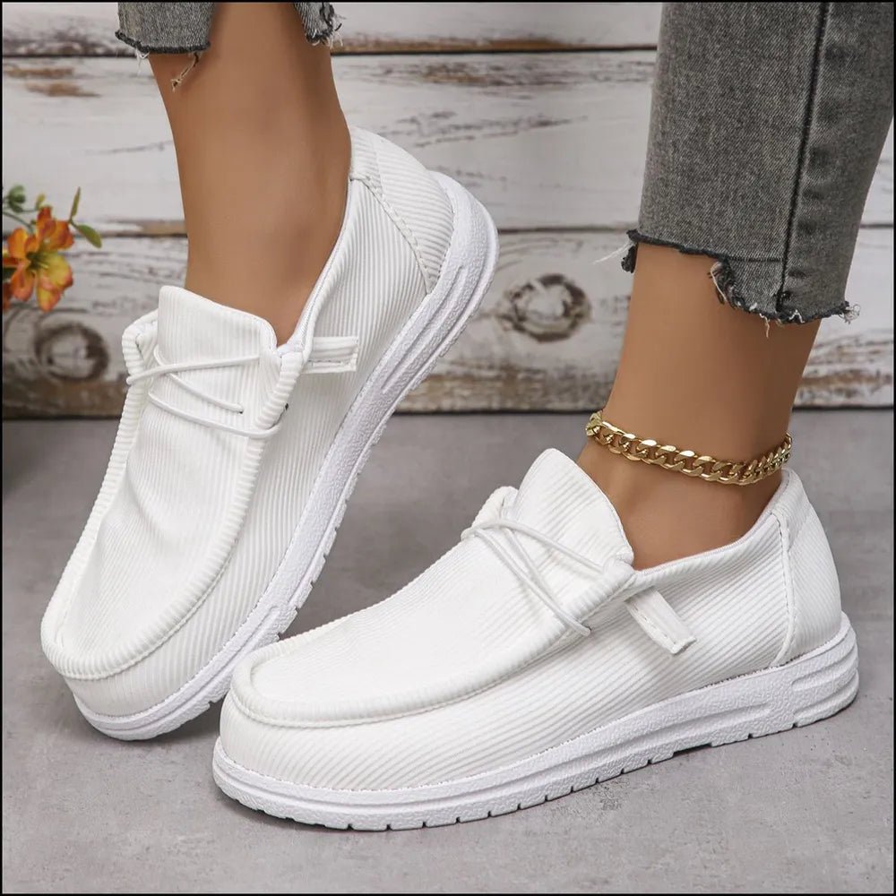 Fashion Round Toe Canvas Sneakers - ꫀꪶꫀᧁꪖꪀᥴꫀ꠸ᠻꪗ~ 𝔈𝔪𝔟𝔯𝔞𝔠𝔢 𝔈𝔩𝔢𝔤𝔞𝔫𝔠𝔢