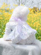 Fashionable Printed Pet Dress With Bow - ꫀꪶꫀᧁꪖꪀᥴꫀ꠸ᠻꪗ~ 𝔈𝔪𝔟𝔯𝔞𝔠𝔢 𝔈𝔩𝔢𝔤𝔞𝔫𝔠𝔢