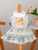 Fashionable Printed Pet Dress With Bow - ꫀꪶꫀᧁꪖꪀᥴꫀ꠸ᠻꪗ~ 𝔈𝔪𝔟𝔯𝔞𝔠𝔢 𝔈𝔩𝔢𝔤𝔞𝔫𝔠𝔢