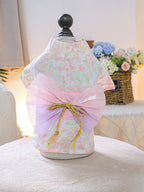Fashionable Printed Pet Dress With Bow - ꫀꪶꫀᧁꪖꪀᥴꫀ꠸ᠻꪗ~ 𝔈𝔪𝔟𝔯𝔞𝔠𝔢 𝔈𝔩𝔢𝔤𝔞𝔫𝔠𝔢