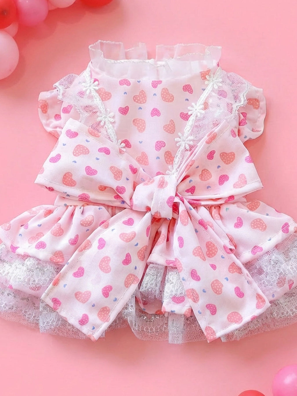 Fashionable Printed Pet Dress With Bow - ꫀꪶꫀᧁꪖꪀᥴꫀ꠸ᠻꪗ~ 𝔈𝔪𝔟𝔯𝔞𝔠𝔢 𝔈𝔩𝔢𝔤𝔞𝔫𝔠𝔢