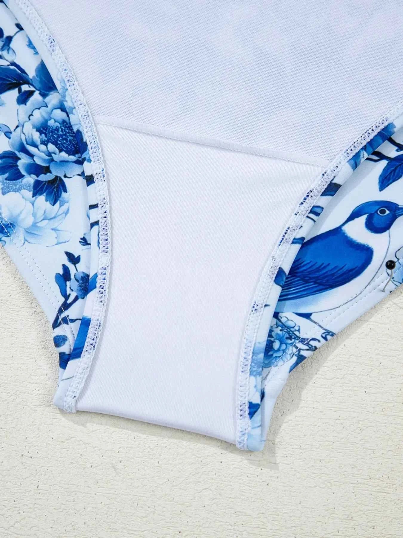 Cutout Ruffled Spaghetti : Strap One-Piece Swimwear