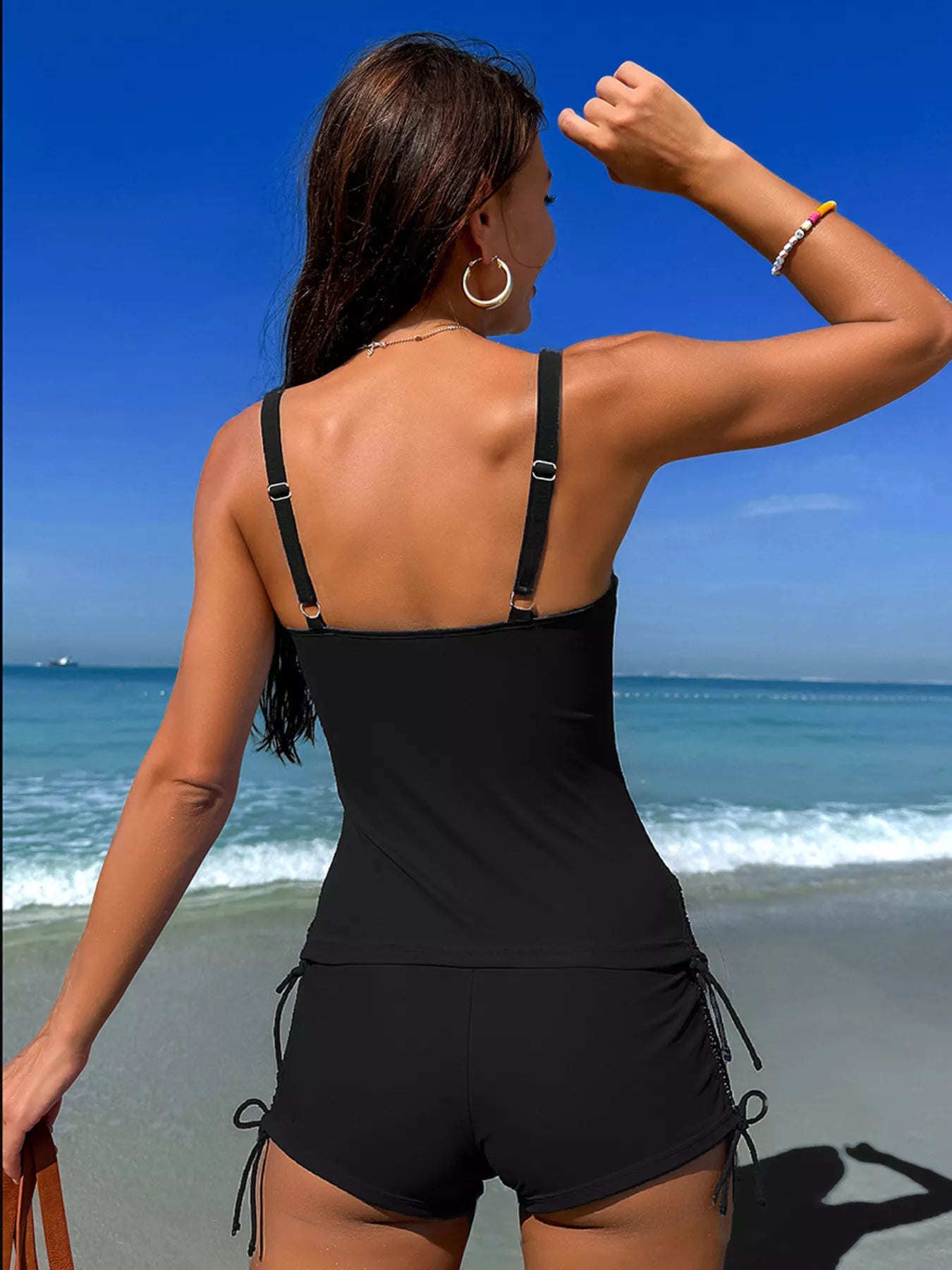 Trendy Floral Print Drawstring Tankini Set - ꫀꪶꫀᧁꪖꪀᥴꫀ꠸ᠻꪗ~ 𝔈𝔪𝔟𝔯𝔞𝔠𝔢 𝔈𝔩𝔢𝔤𝔞𝔫𝔠𝔢