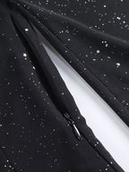 Glitter Mini Dress with Sleeves - ꫀꪶꫀᧁꪖꪀᥴꫀ꠸ᠻꪗ~ 𝔈𝔪𝔟𝔯𝔞𝔠𝔢 𝔈𝔩𝔢𝔤𝔞𝔫𝔠𝔢