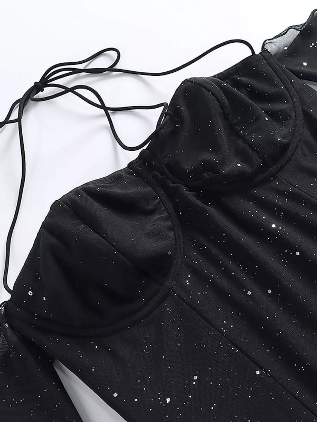 Glitter Mini Dress with Sleeves - ꫀꪶꫀᧁꪖꪀᥴꫀ꠸ᠻꪗ~ 𝔈𝔪𝔟𝔯𝔞𝔠𝔢 𝔈𝔩𝔢𝔤𝔞𝔫𝔠𝔢