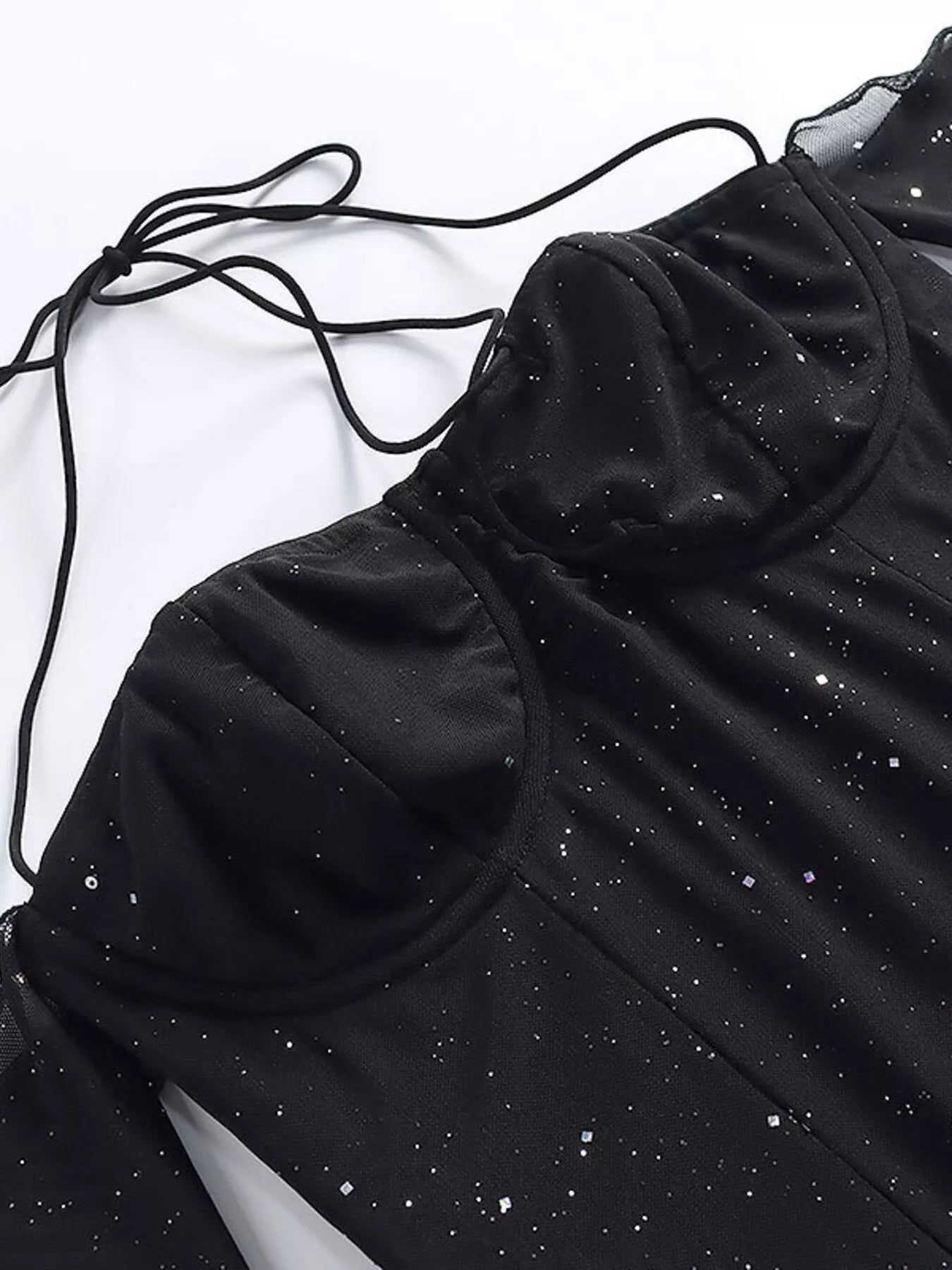 Glitter Mini Dress with Sleeves - ꫀꪶꫀᧁꪖꪀᥴꫀ꠸ᠻꪗ~ 𝔈𝔪𝔟𝔯𝔞𝔠𝔢 𝔈𝔩𝔢𝔤𝔞𝔫𝔠𝔢